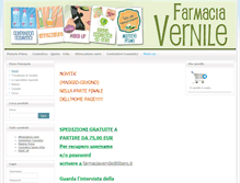 Tablet Screenshot of farmaciavernile.it